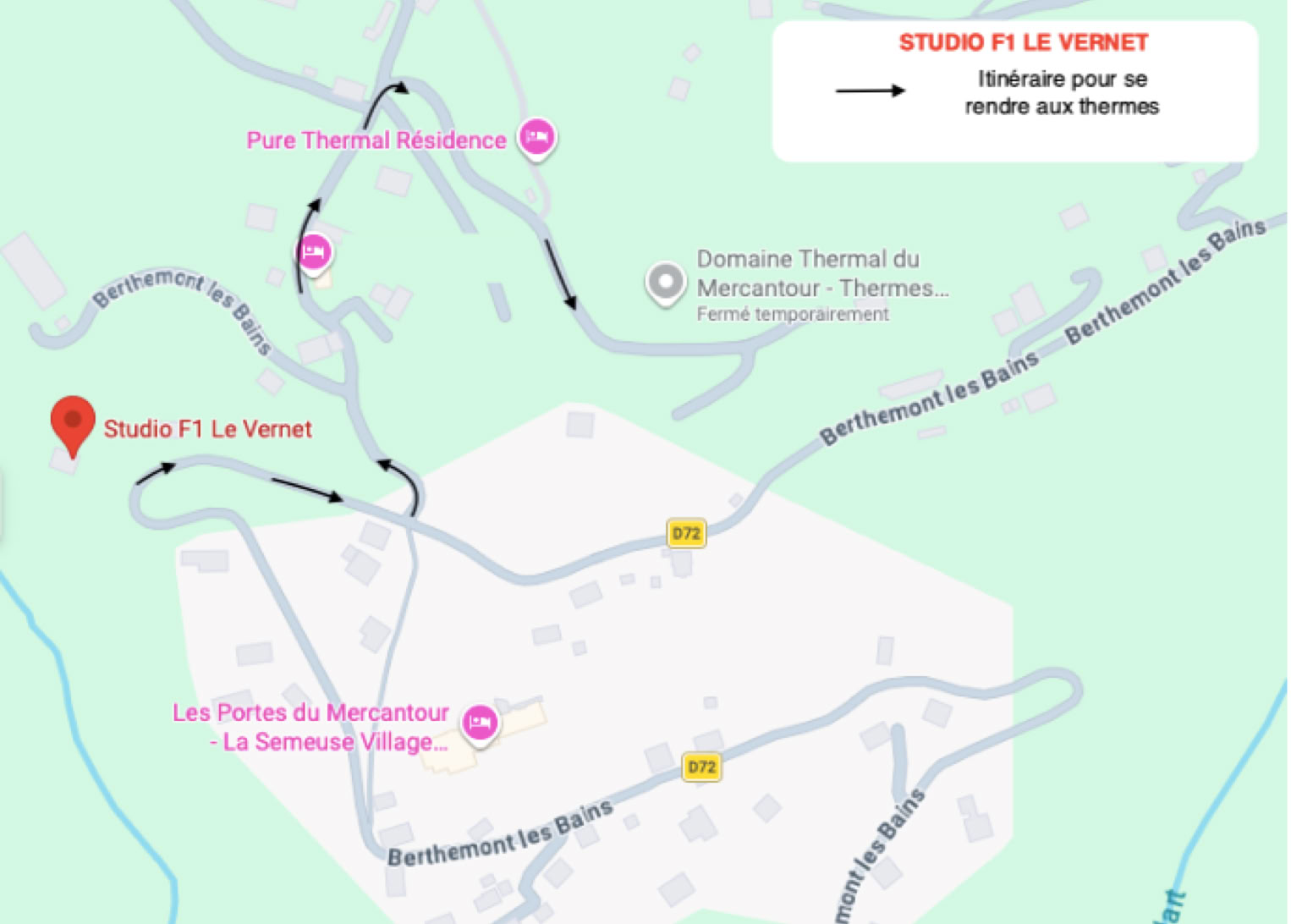 Logement Berthemont les bains